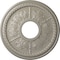 Ekena Millwork Tirana Ceiling Medallion (Fits Canopies up to 4 3/4"), 13 7/8"OD x 3 3/4"ID x 1 1/4"P, Pearl White CM13TIPWS - alternate 1